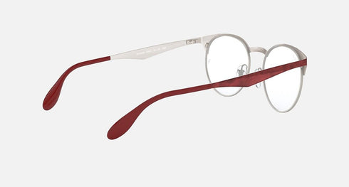 RAYBAN Unisex Eyeglasses RX6406-3024 Red/Silver 51-18-145